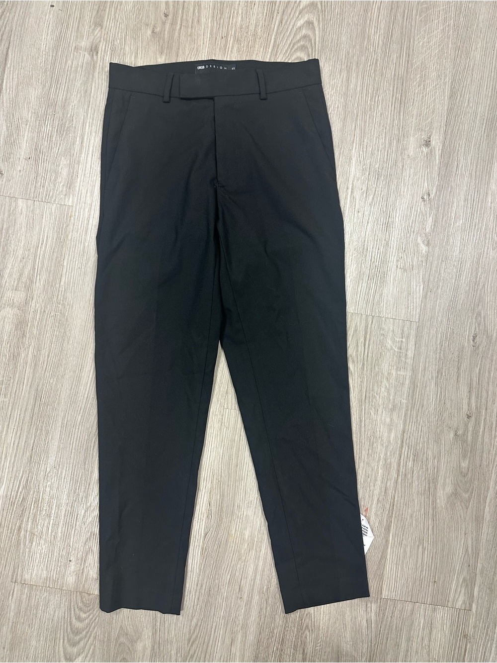 ASOS Design Black Straight-Leg Dress Pants 28